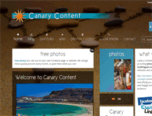Tablet Screenshot of canary-content.com